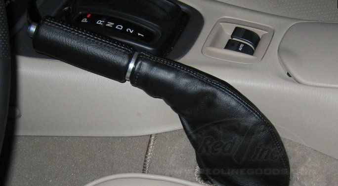 RedlineGoods ebrake Boot Compatible with Mazda Miata NA 1990-97 Black Perforated Leather-Black Thread 