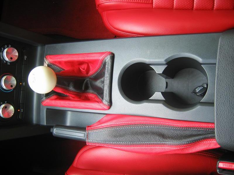 Red Leather-Black Thread RedlineGoods ebrake Boot Compatible with Chevrolet Cobalt 2005-10 