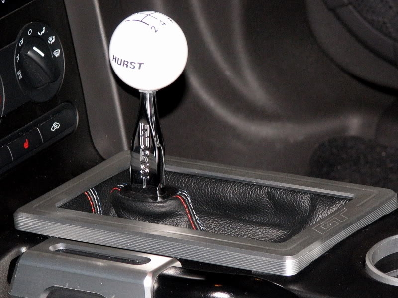 Shifter boot customized for aftermarket transmission
