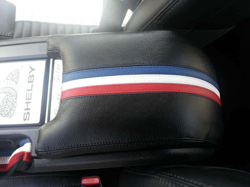 Ford Mustang striped armrest