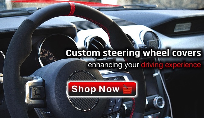 Custom steering wheel cover