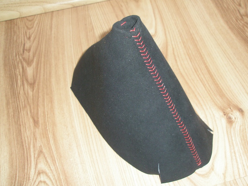 Baseball stitching RedlineGoods shift boots and steering wheel covers