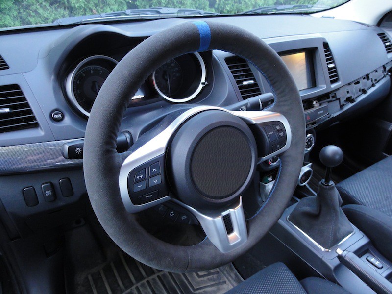 RedlineGoods GXP Steering Wheel Cover Compatible with Pontiac G8 2006-09 Black Alcantara-Blue Thread 