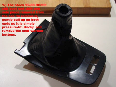 Tan Leather-Black Thread RedlineGoods ebrake Boot Compatible with Lexus SC 1992-00 