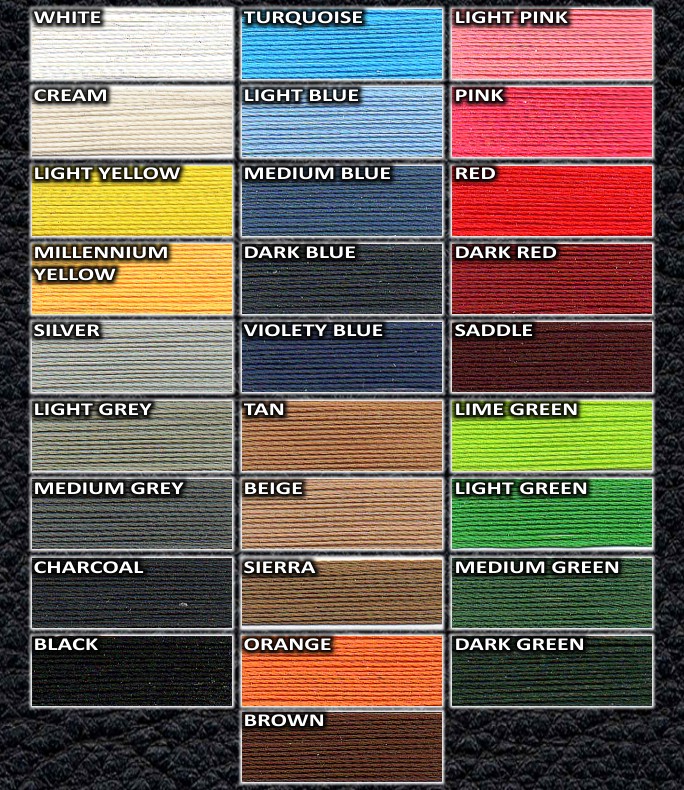 Saab Colour Chart