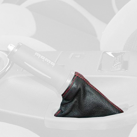 RedlineGoods Shift Boot - Automatic Type 1 Compatible With Infiniti G37 (V36) 2008-13. Tailor Made - Not Universal. Genuine Top-Grade Italian Latte Leather With Black Thread
