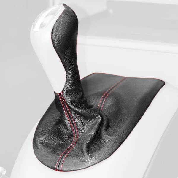 RedlineGoods Shift Boot Compatible with Porsche 911 Black Leather-Black Thread 993 1994-98 