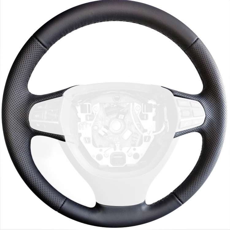 2011-17 BMW X3 steering wheel cover - v.2 (no factory thumb-grips)
