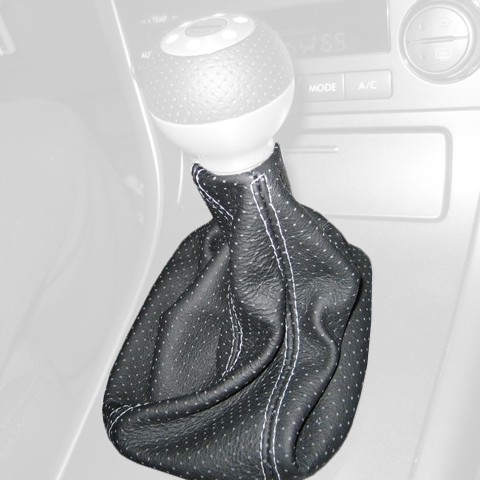RedlineGoods Shift Boot Compatible with Subaru Legacy 1995-1999 Black/Silver 