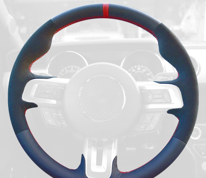 2015-23 Ford Mustang steering wheel cover